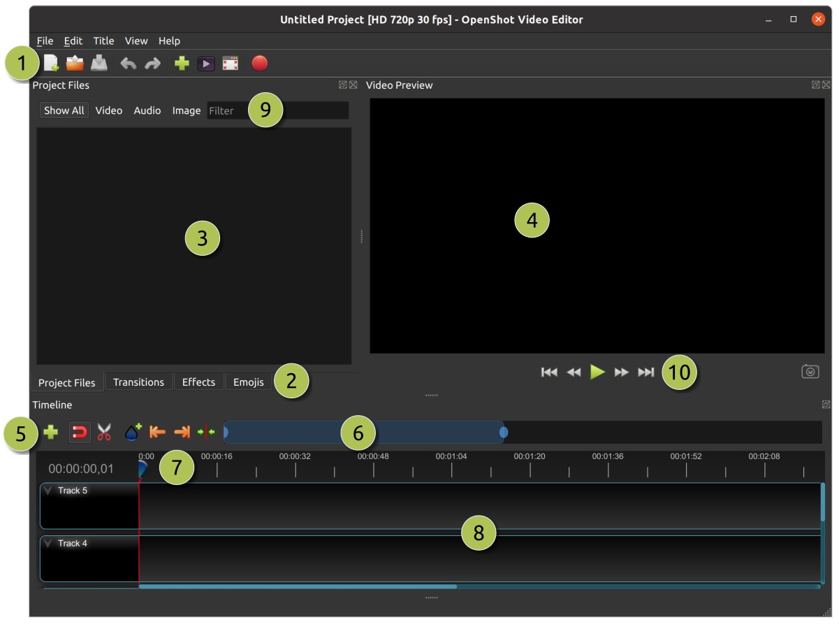 how to crop video in openshot